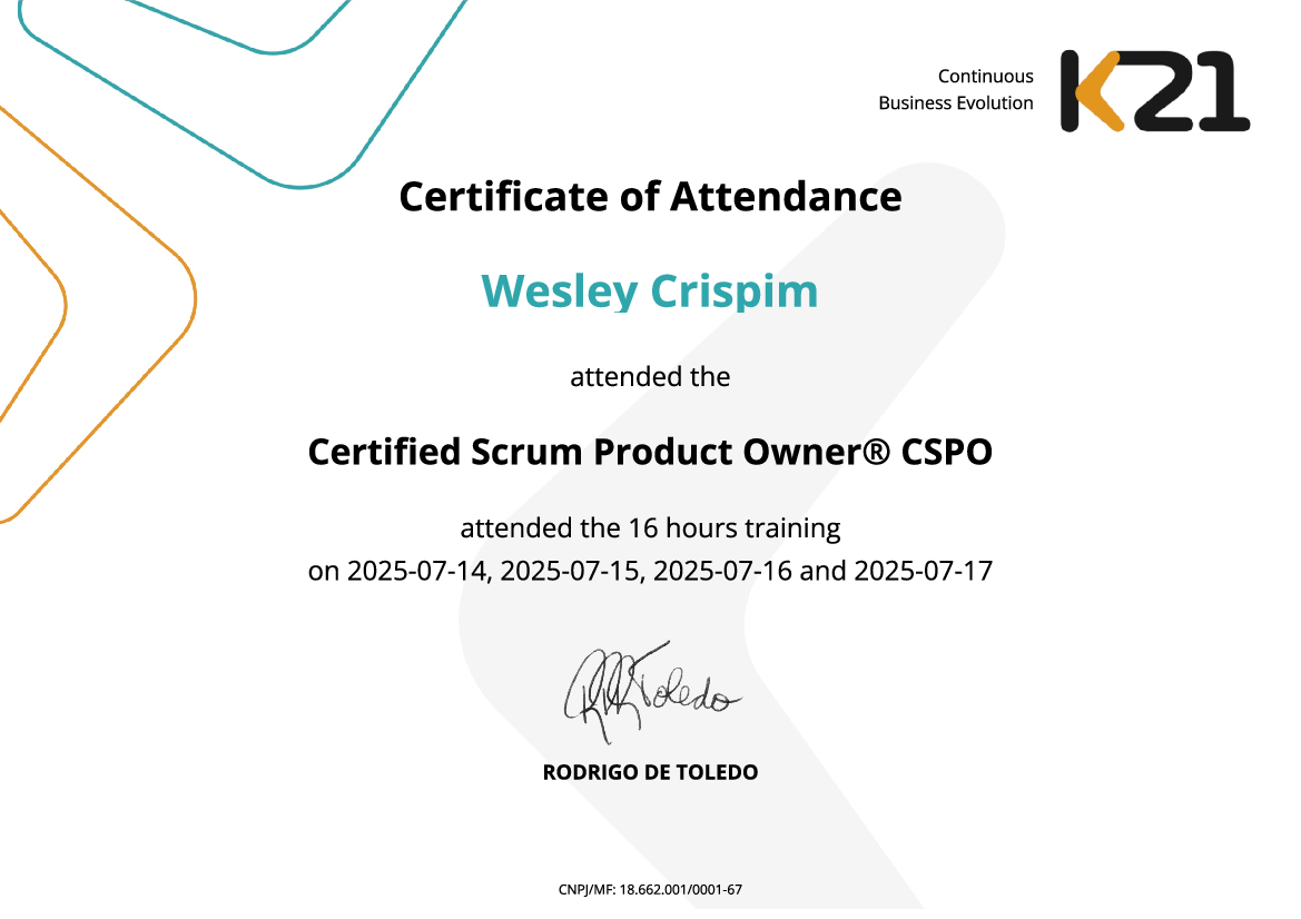 Certificado K21